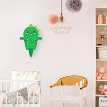 Load image into Gallery viewer, Dinosaur Wall Clock with pendulum tail - Oddly Wild