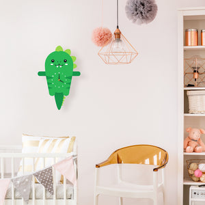 Dinosaur Wall Clock with pendulum tail - Oddly Wild
