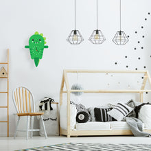Load image into Gallery viewer, Dinosaur Wall Clock with pendulum tail - Oddly Wild