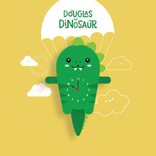 Load image into Gallery viewer, Dinosaur Wall Clock with pendulum tail - Oddly Wild