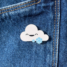 Load image into Gallery viewer, Cute Cloud and Snow Pin