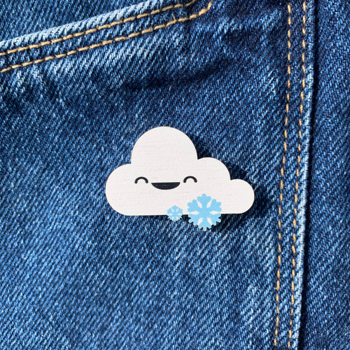Cute Cloud and Snow Pin