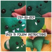 Load image into Gallery viewer, Dinosaur - Sew Your Own Felt Kit - Oddly Wild