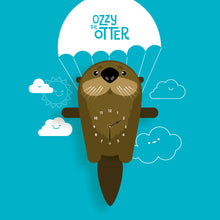 Load image into Gallery viewer, Otter Wall Clock with pendulum tail - Oddly Wild