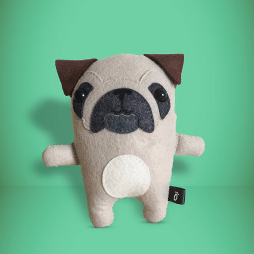 Pug - Sew Your Own Felt Kit - Oddly Wild