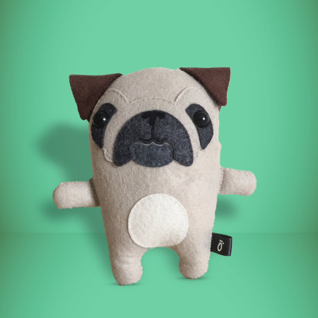 Pug - Sew Your Own Felt Kit - Oddly Wild