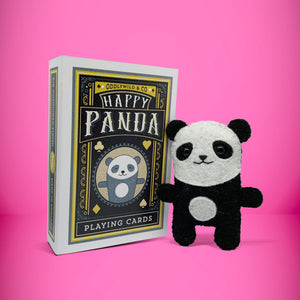Mini black and white panda felt toy that comes in its own bespoke matchbox. Complete with pillow and bedding - perfect for tucking in at night time. Your little friend also comes with an adoption certificate, collectible playing card, and thank you card.