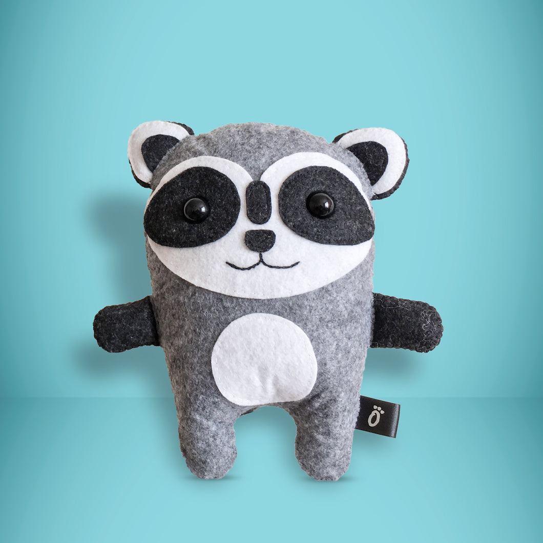 Raccoon - Sew Your Own Felt Kit - Oddly Wild